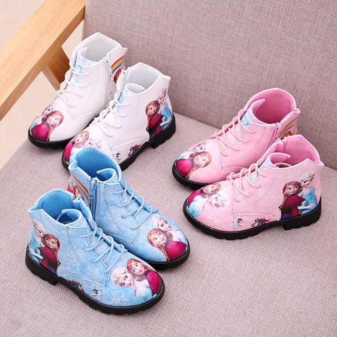Super Cute Baby Girl Boots Princess Elsa And Anna Beautiful Shopee