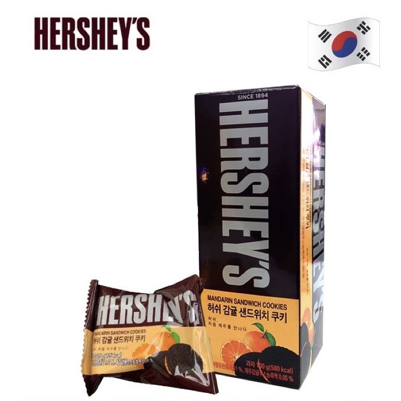 HERSHEYS Mandarin Sandwich Cookies 好时柑橘夹心曲奇 (100g)Hershey Cookies