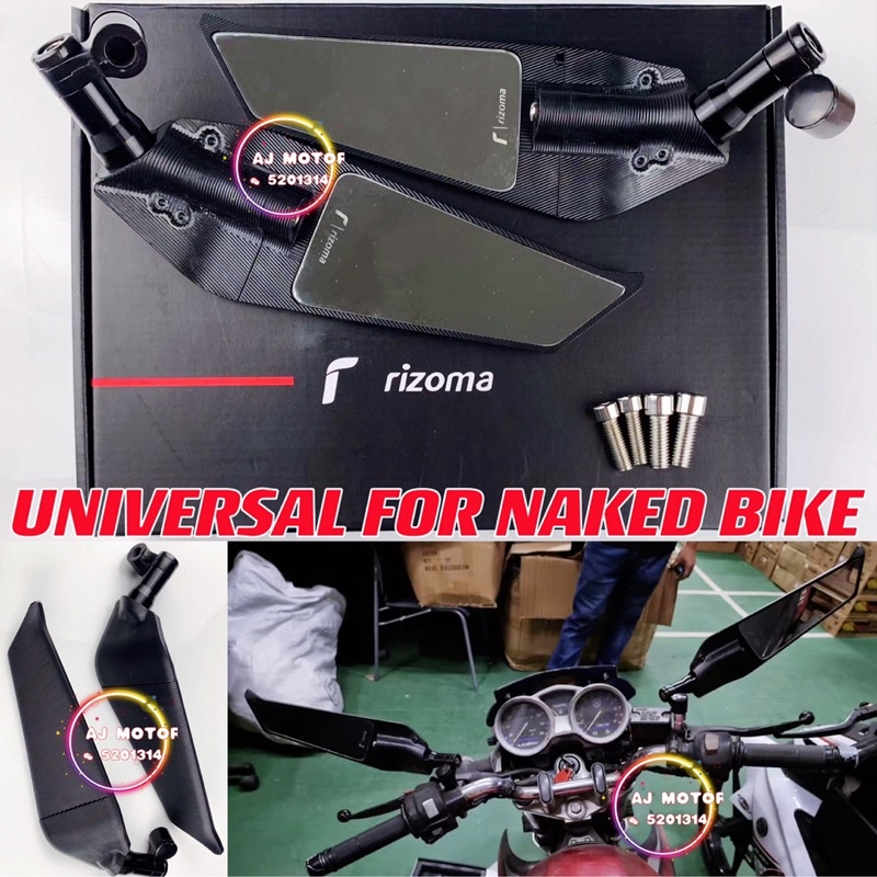 Set Side Mirror Winglet Cnc Alloy For Naked Bike Xmax Adv Adv