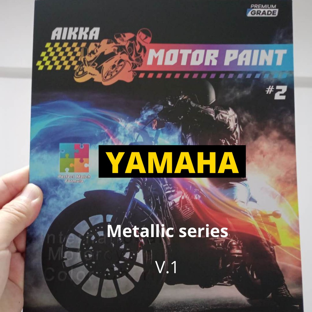 Yamaha motor paint of Aikka brand with standard clearcoat finish