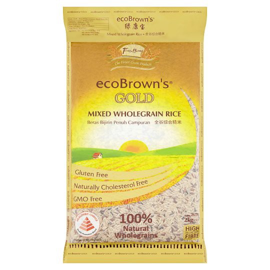 ecoBrown's Gold Mixed Wholegrain Rice 2kg Shopee Malaysia