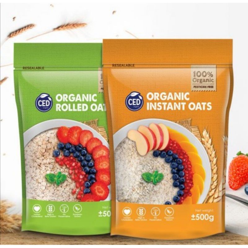 CED Organic Rolled Oats 450g