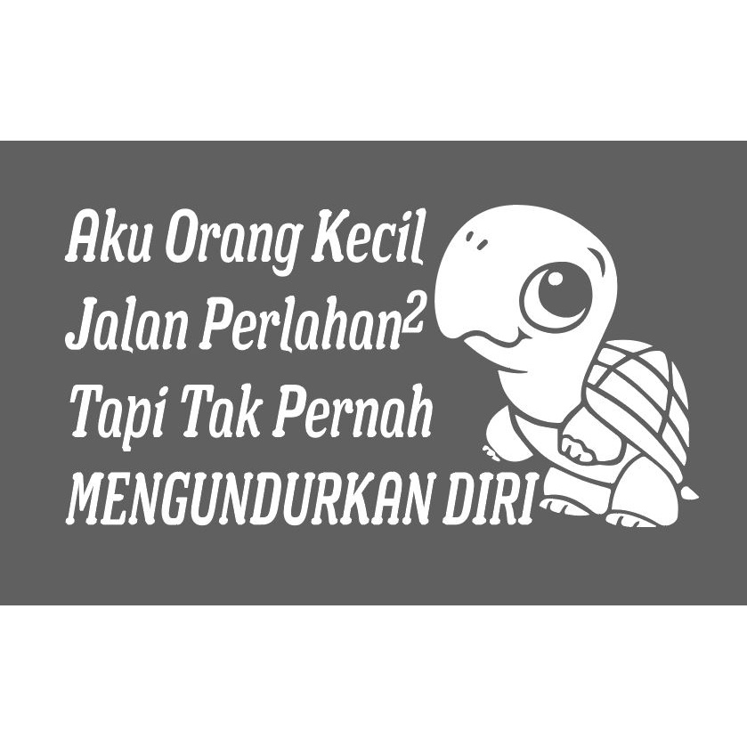 STICKER AKU ORANG KECIL,STICKER LORI,STICKER CERMIN DAN BODY,STICKER ...