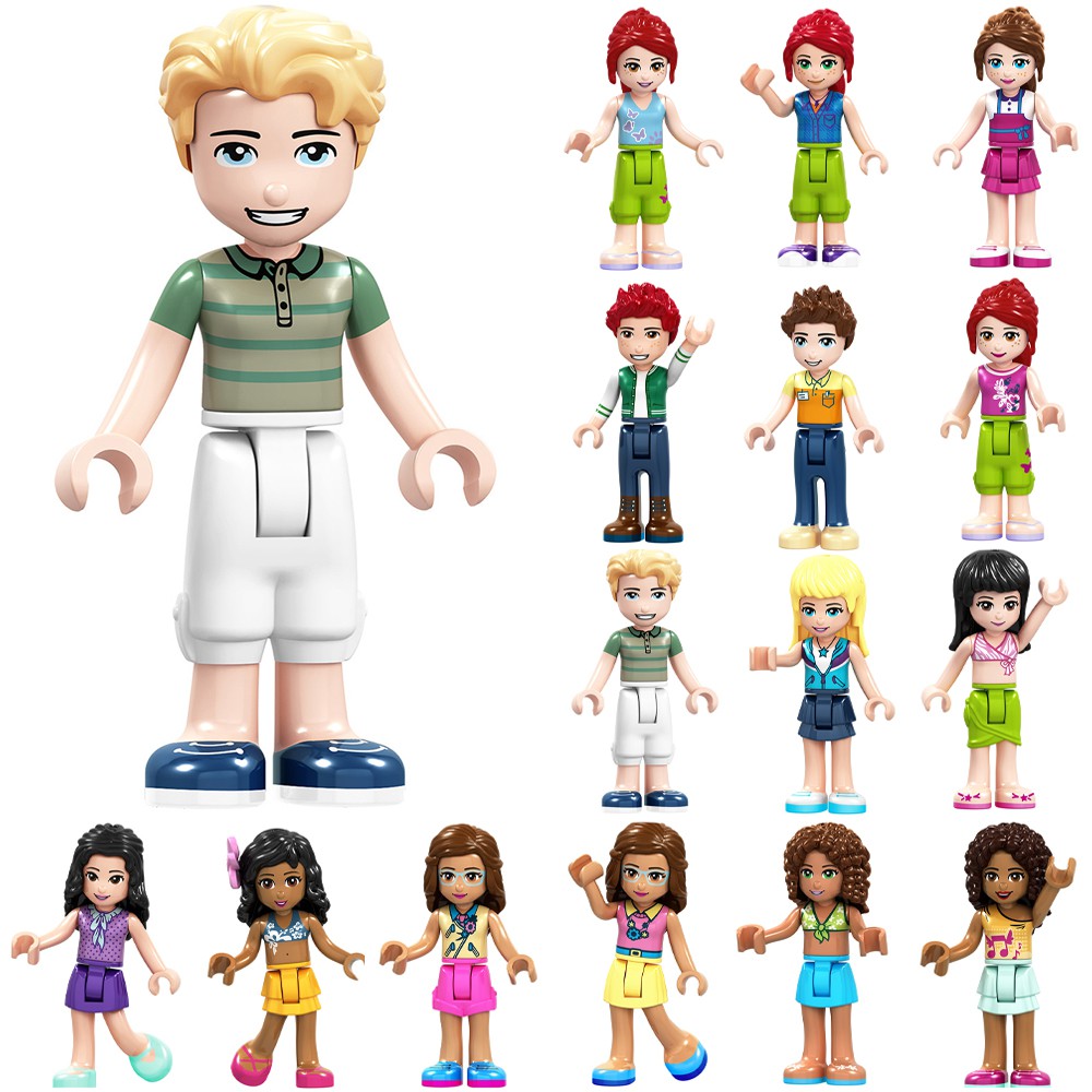 Lego friends best sale boy characters names