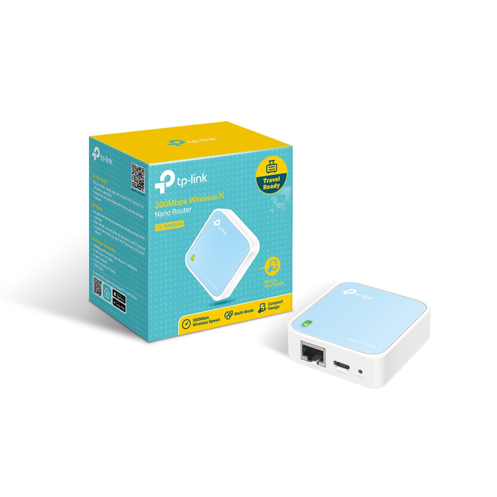 TPLINK TLWR802N Wireless Travel USB with Nano WiFi Router Extender