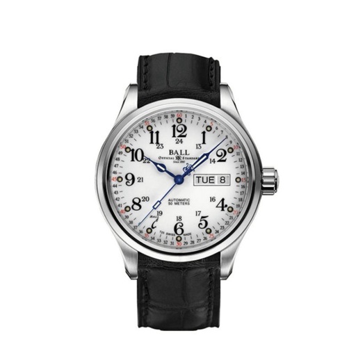 BALL Trainmaster 60 Seconds Men s Leather Automatic Watch NM1058D LL3J WH Shopee Malaysia