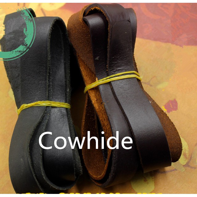 3M Cowhide Leather Corder Flat Rope DIY Jewelry Accessories 3mm/4mm/5mm