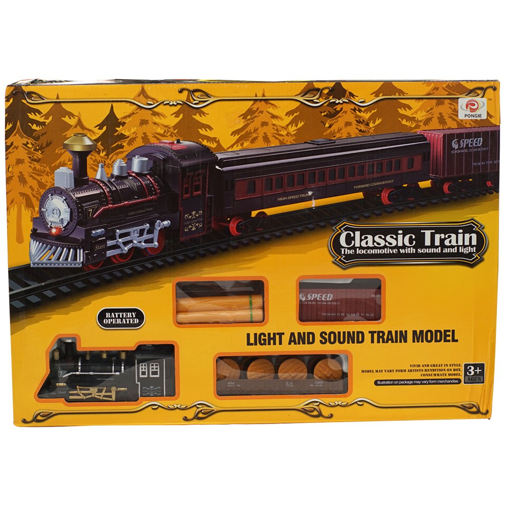 Classical train the store locomotive with sound