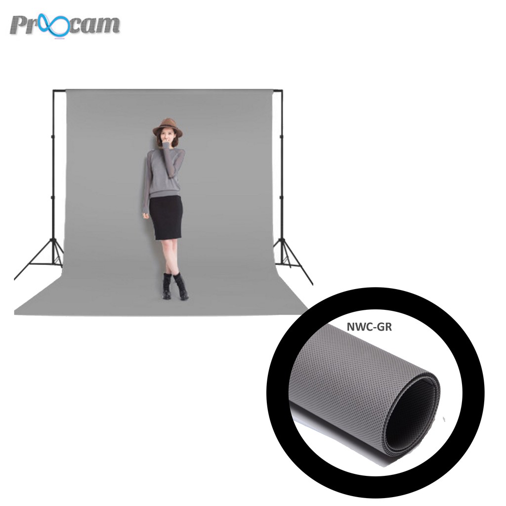 Proocam NWC-GR Non woven cloth Backdrop for Photographer -Grey ...