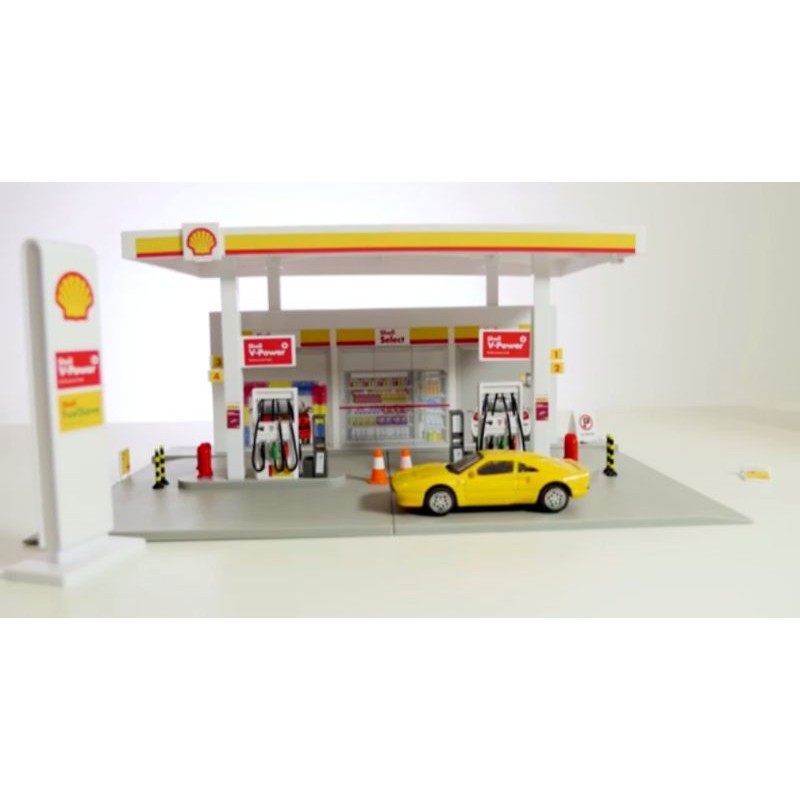 Shell Petrol Station -Self Assembly Kit BBURAGO/ SHELL FERRARI ...