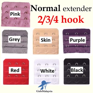 Bra Extender 2 3 4 hooks normal and elastic Hook Adjustable Bra Strap hook Bra  Extension Tali Bra 内衣带