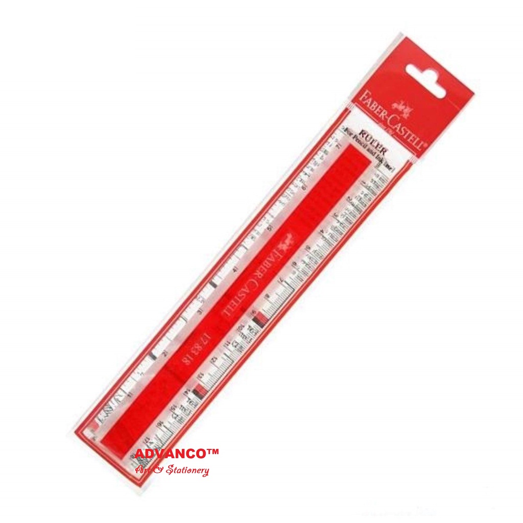 FABER CASTELL PLASTIC RULER (AVAILABLE IN 15CM/18CM/30CM) | Shopee Malaysia