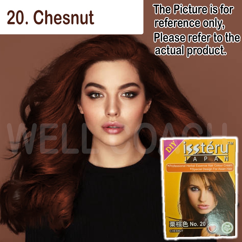 Issteru Hair Dye Japan DIY Hair Colour Cream Perwarna Rambut Halal Sah ...