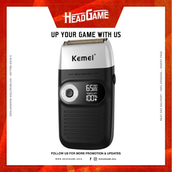 Kemei Pro All-Metal Rechargeable Hair Clipper KM-1996 - Headgame