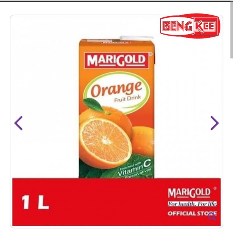 Beng Kee🔥marigold Orange 1liter Minuman🔥橙汁果汁盒装水🔥 Shopee Malaysia 8654