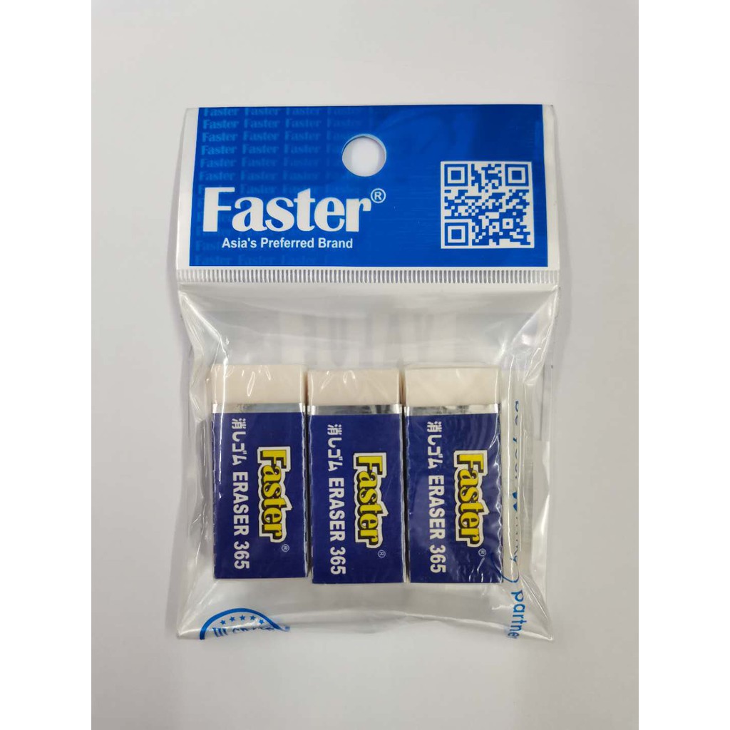Faster SMALL Eraser 365 VALUE PACK E-F365-3 | Shopee Malaysia