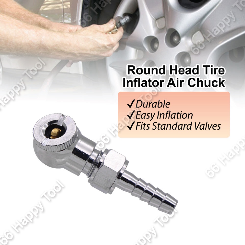 PH/PF Round Head 8mm Air Chuck Tire Inflator Chuck Tyre Inflator Gauge ...