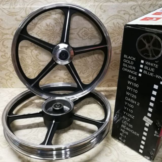 Y110 sport rim 5L Black (Excel Racing) | Shopee Malaysia
