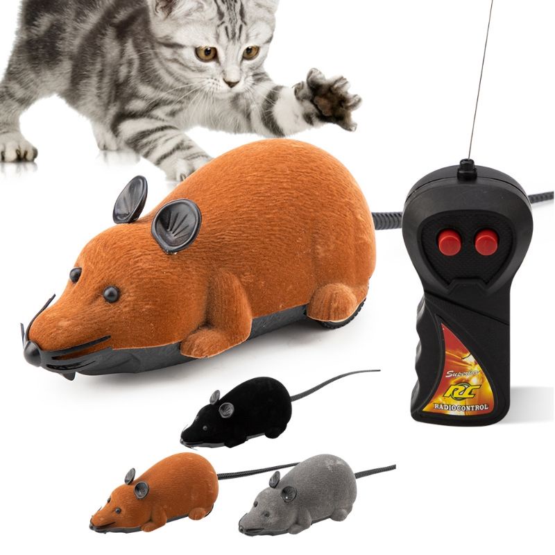 Wireless Electric Rat Toys Remote Control Mouse Cat Toy Cat Teaser ...