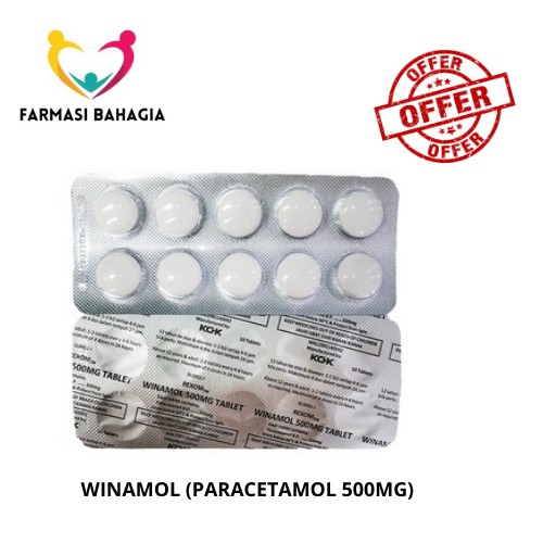 [ Exp 3/2030 ] WINAMOL (PARACETAMOL 500MG) 10'S | Shopee Malaysia