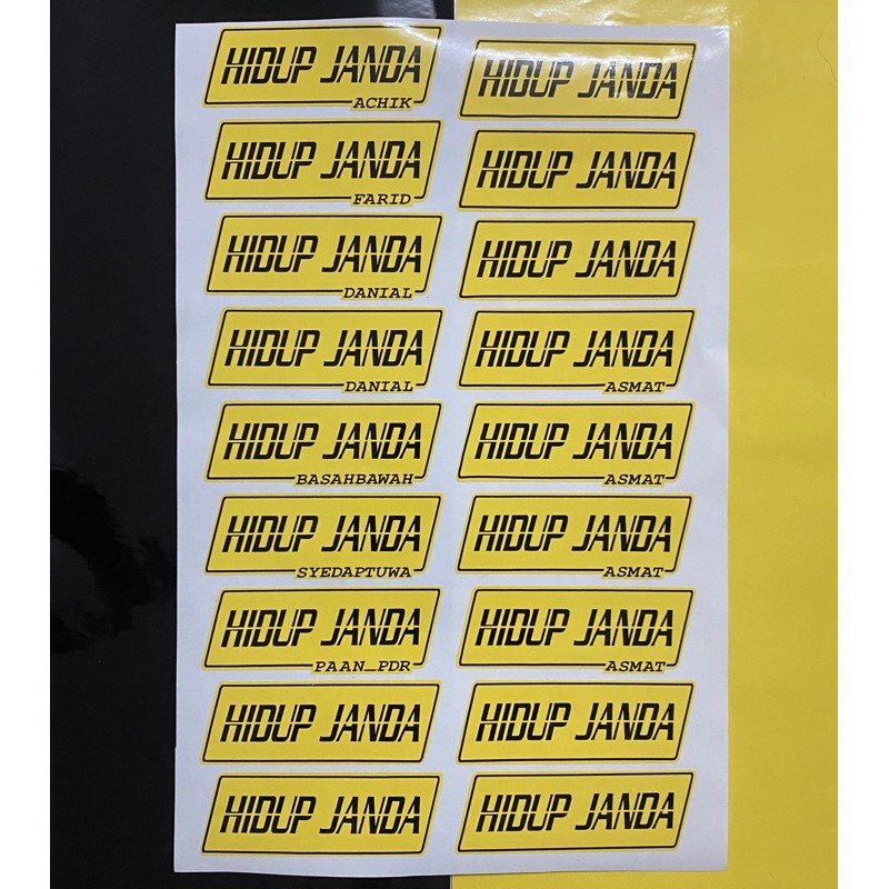 Sticker HIDUP JANDA NEW | Shopee Malaysia