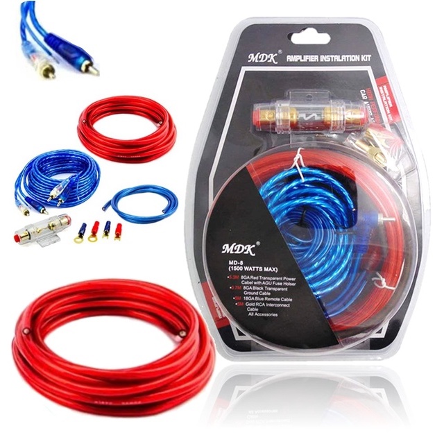 Amplifier Wiring Set Car Audio Subwoofer Amplifier Installation Kit AMP ...