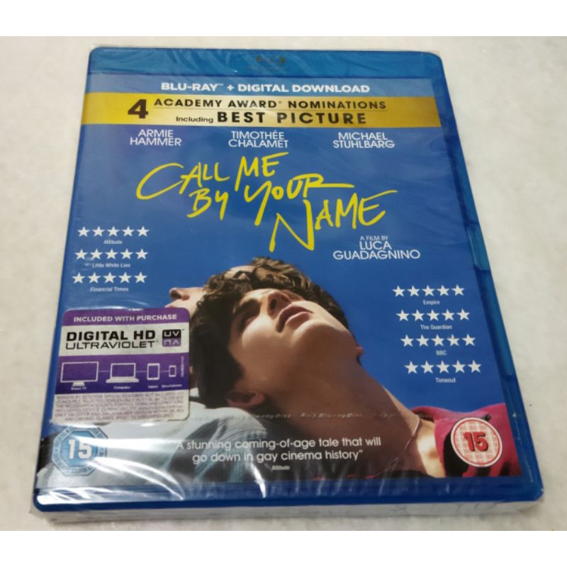 Call Me By Your Name Bluray | Shopee Malaysia