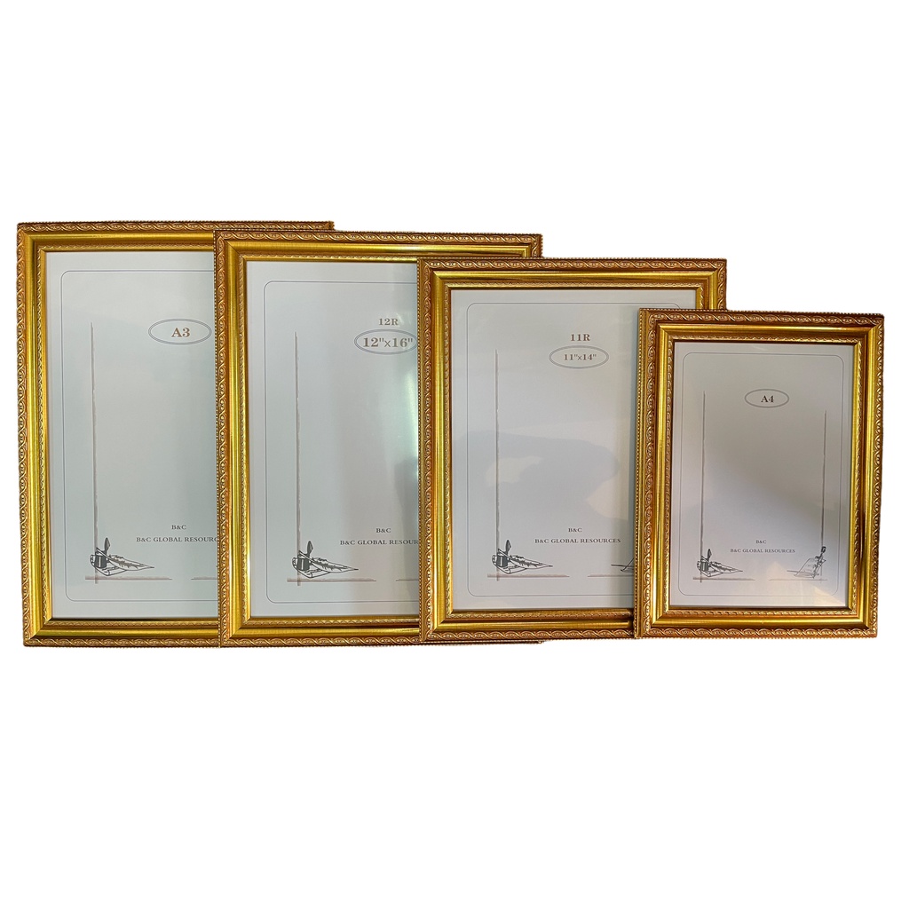Photo Frame Size A4/11R/12R/A3 Gold Color(1pc) Shopee Malaysia