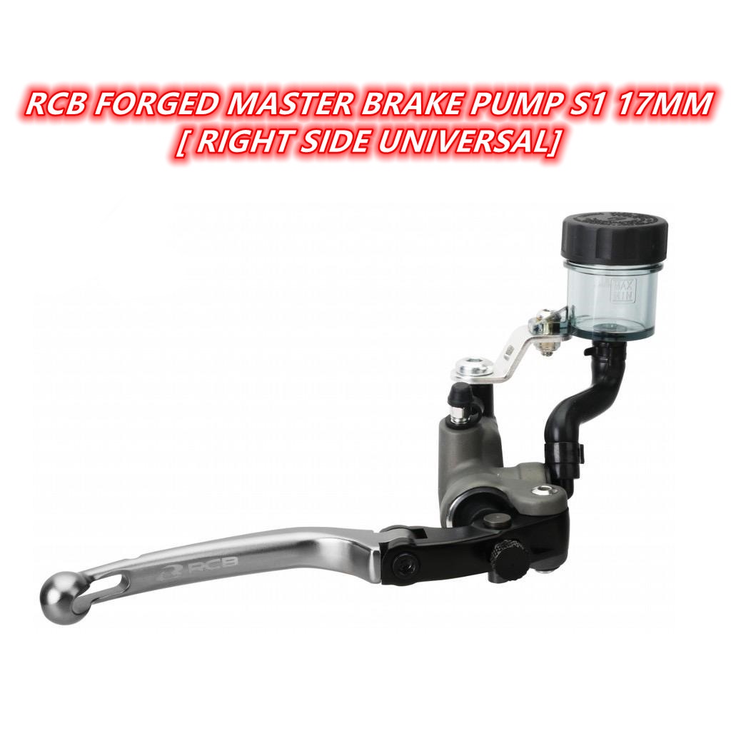 RCB RACING BOY MASTER BRAKE PUMP S1 17MM TITANIUM [ RIGHT / LEFT SIDE ...