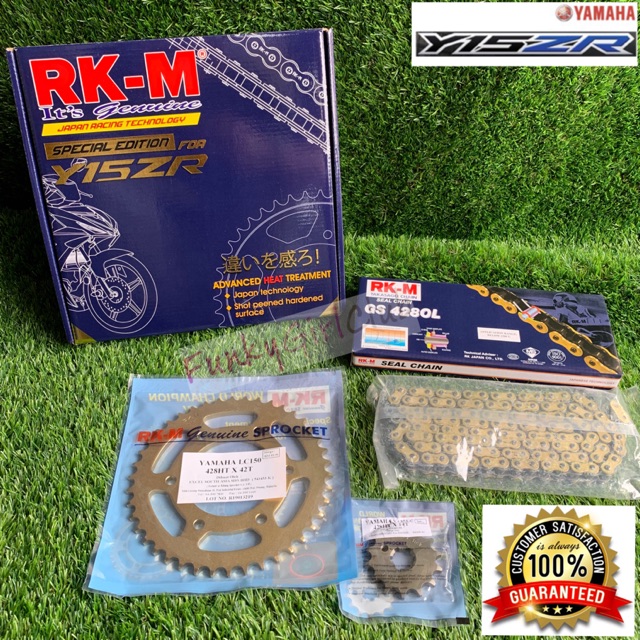 RKM ORING CHAIN SPROCKET SET GOLD SPECIAL EDITION Y15ZR Y15 Y15Z (40/41