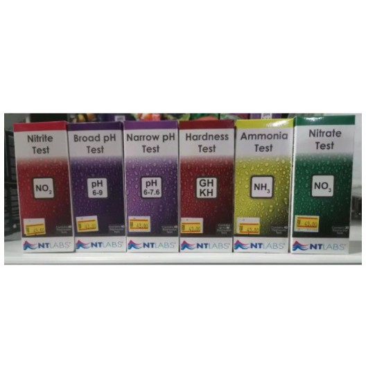 NTLabs test kit nitrate/ammonia/hardness/narrow/broad/nitrite | Shopee ...