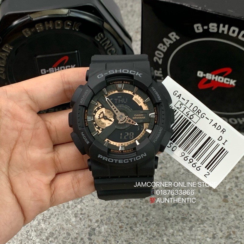 G shock matte black cheap and gold