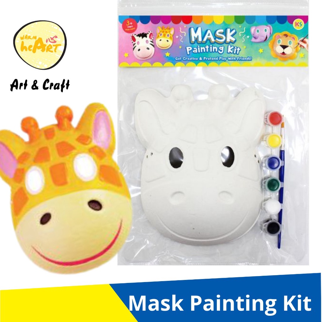 Paper Craft Mask Painting Kit /Superhero/Animal Shopee Malaysia