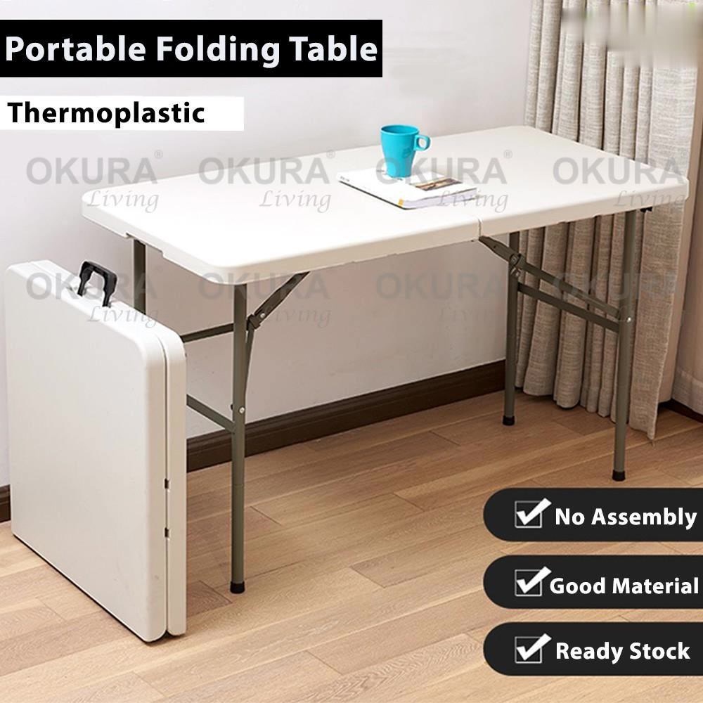 Foldable Banquet Table Event Catering Hall Buffet Folding Table Meja