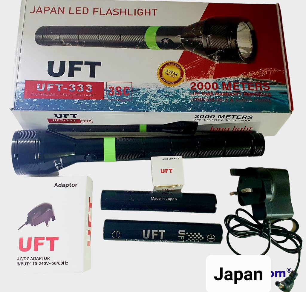 2024 Model Japan Long range Distance LED Rechargeable Torch Flashlight ...