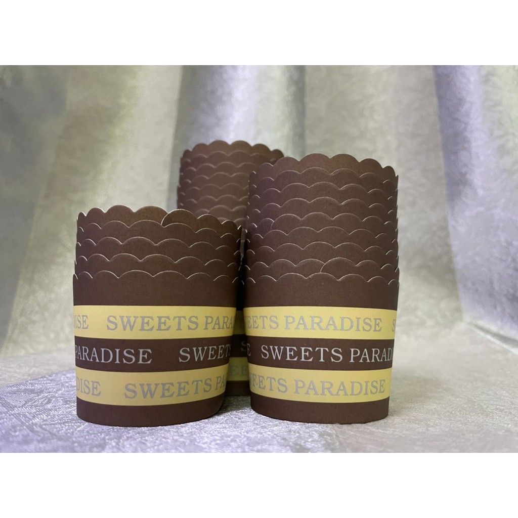 50+- pcs/Roll Colorful Small Paper Cup for Muffin Cup Bekas Kek CupCake ...