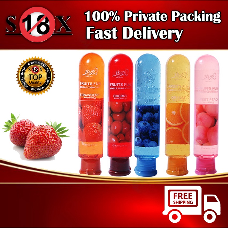 Ready Stock 80ml Fruit Water Souble Adult Sexual Body Smooth Fruity