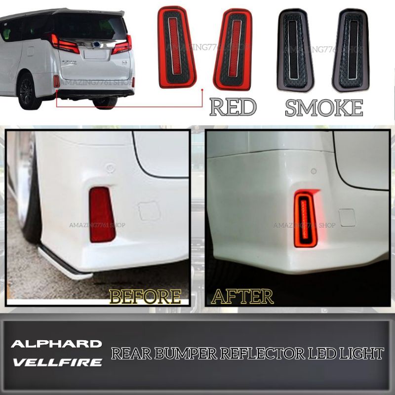 Amazing Vellfire Alphard Agh Anh Rear Bumper Reflector