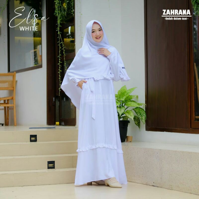 Elsa Robe SET (WHITE SERIES BY ZAHRANA Beautiful) | Shopee Malaysia