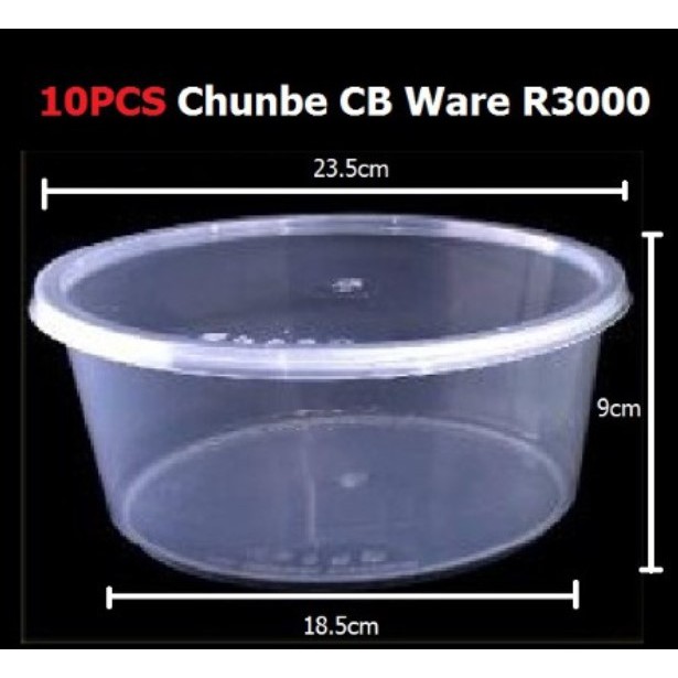 CB Ware 10pcs - Chunbe Round Microwave Food Container With Lid ...
