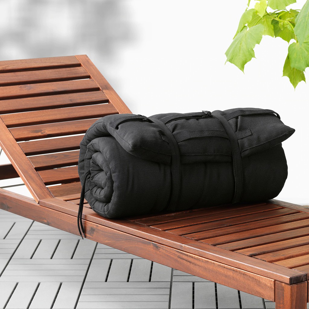 IKEA HALLO Sun lounger pad beige black 190x60 cm Shopee Malaysia