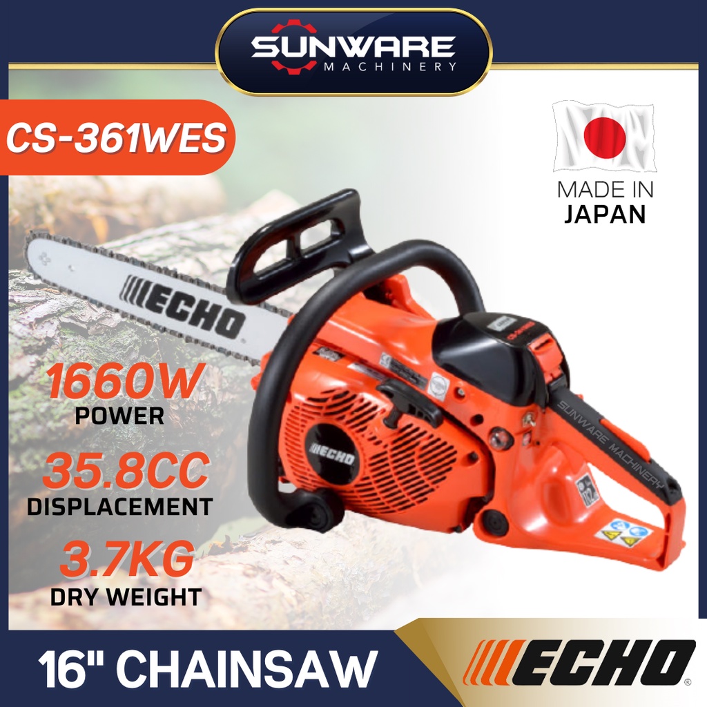 ORIGINAL ECHO CS361 WES 16 Chainsaw CS361WES CS 361WES Made in Japan Shopee Malaysia