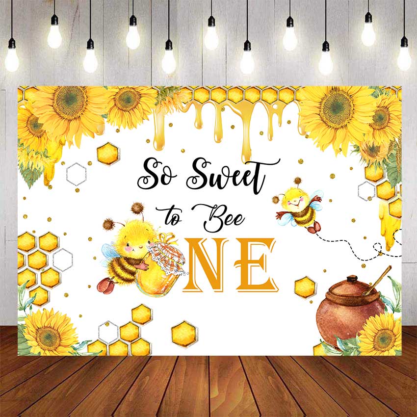 Sweet Bee For Little Babys Backdrop For Photography Baby Shower Kids ...