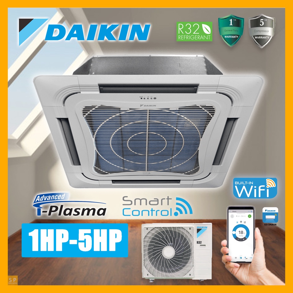 Daikin Hp Hp R Skyair Ceiling Cassette Non Inverter Air Conditioner Fcc A Series Ffc A