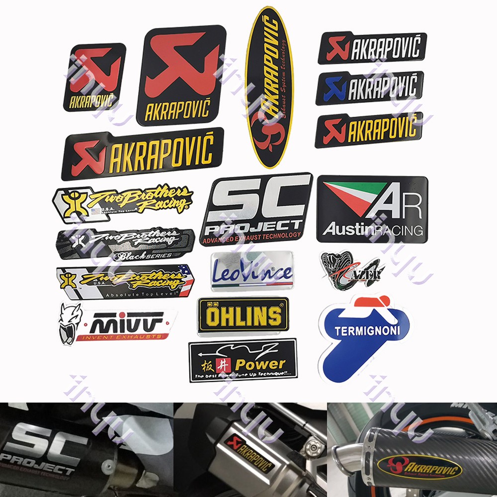 Akrapovic Auspuff Aufkleber – Hitzebeständig, Offroad, 75x70mm, Original