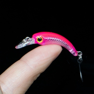 ENUDKON Mini Crank Bait 4cm 4g Micro Wobbler Crankbait Noisy