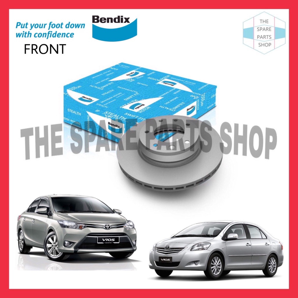 TOYOTA VIOS NCP93 NCP150 NSP151 G&S TRD SPEC YARIS FRONT BRAKE DISC ...