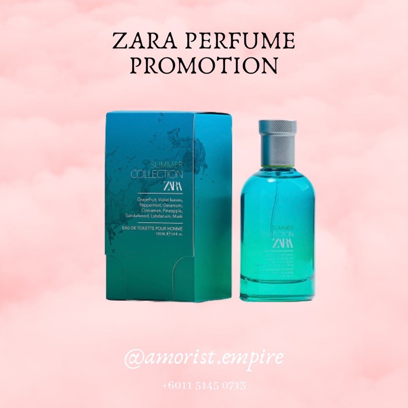 ZARA SUMMER COLLECTION EDT POUR HOMME 100ml