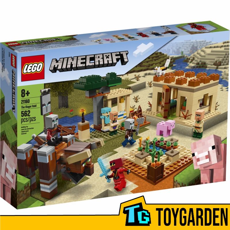 LEGO 21160 Minecraft The Illager Raid 562 Pieces Shopee Malaysia