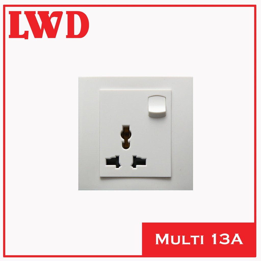 LWD 13A Universal Multi Switch Socket Outlet (F4 Series) | Shopee Malaysia